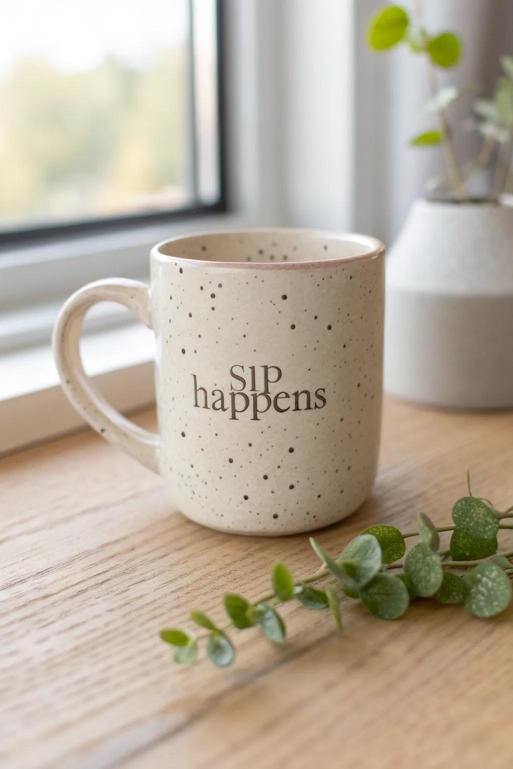 Embrace the joy of little spills with style. #SipHappens #ScandiBoho