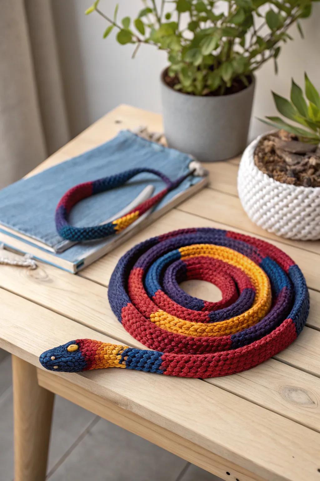 Capture the essence of altering epochs through a dynamic thermal serpent—impeccably fashioned for a playful, genuine offering.