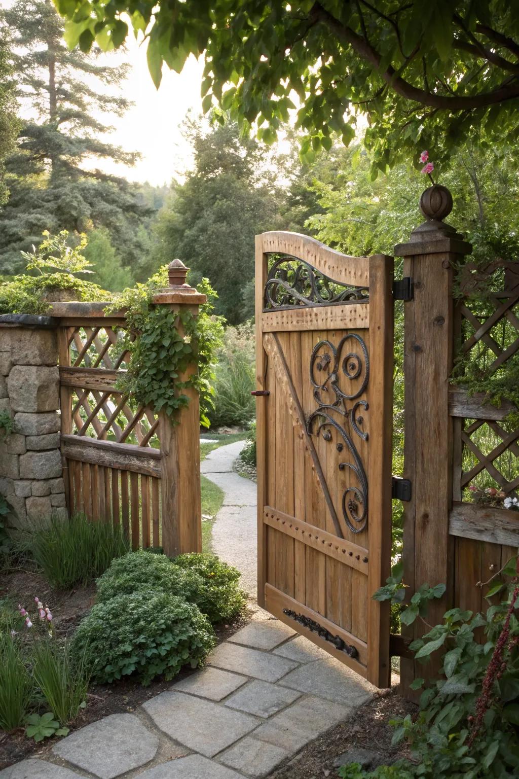Uncover the artistry of harmonizing access with security in your garden.