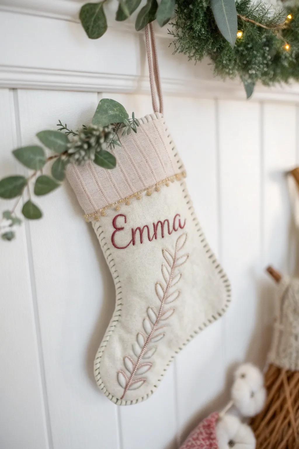 Craft your own slice of holiday magic with personalized mini hosiery that imparts a warm, distinctive touch to any classroom adornment.