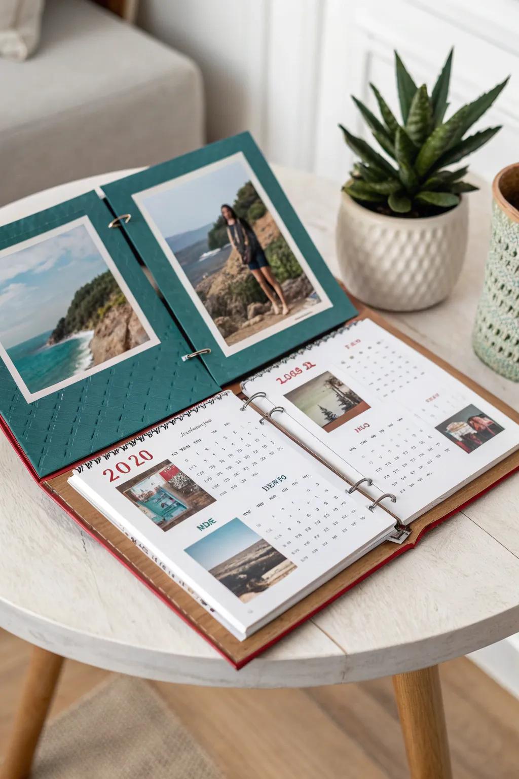 Transform your altered date keepers into nostalgic photo albums that beautifully encapsulate your memories month after month.