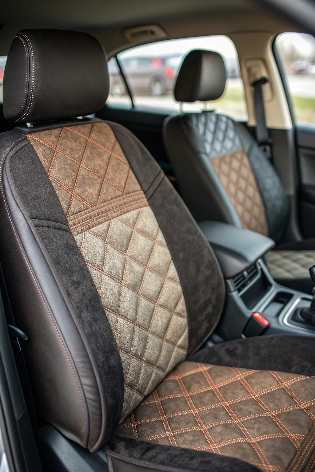 Elevate your vehicle with adaptable, handcrafted reversible seat coverings.