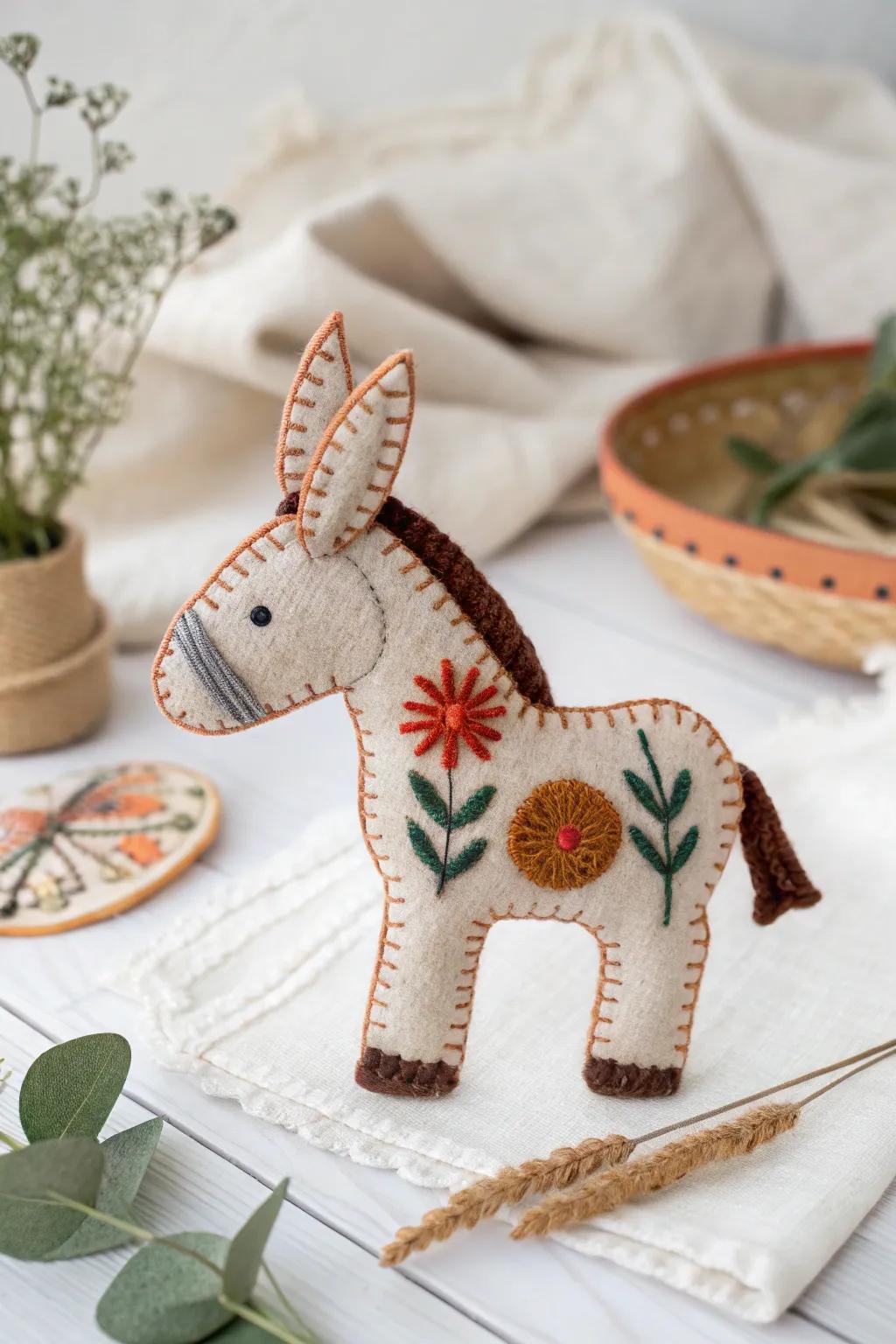 Revel in the allure of handcrafted donkey digit puppets, impeccable for narrative occasion escapades.