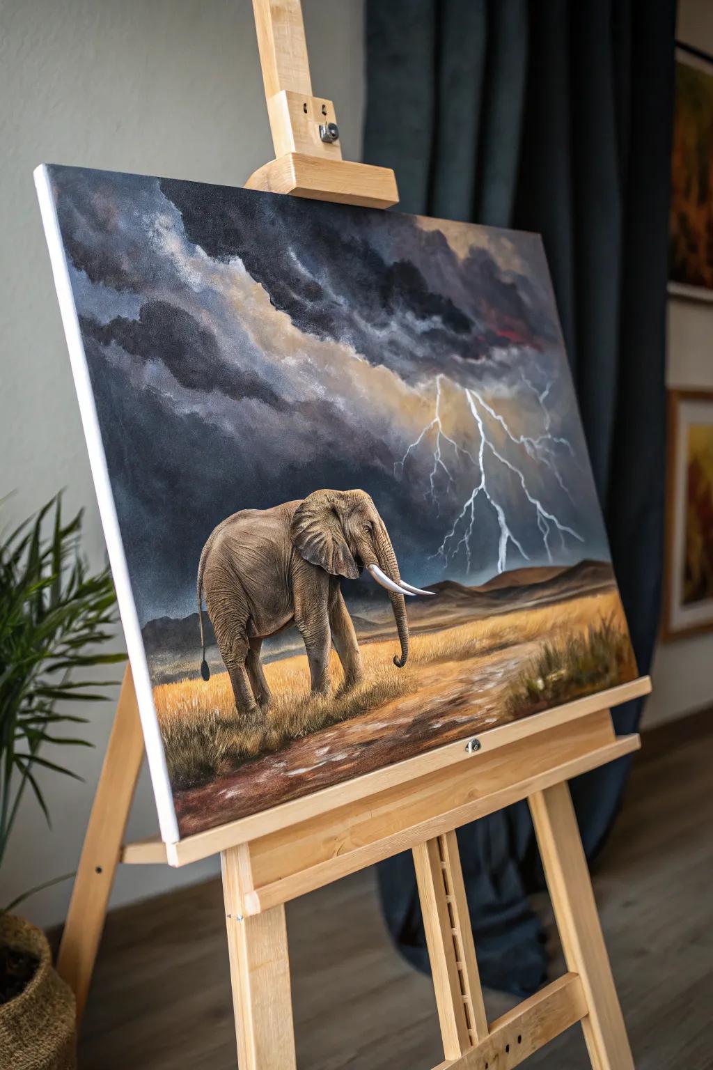 Overcome the storm with strength using this art piece.