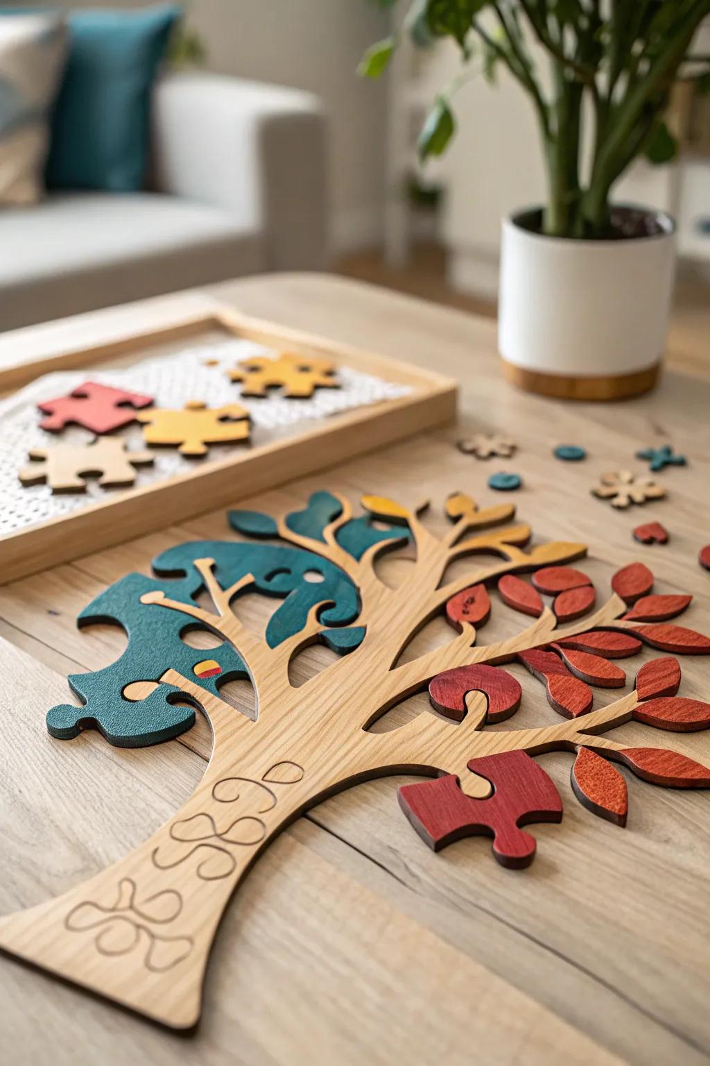 Articulate your family's chronicle with this striking puzzle – where each piece occupies a cherished individual's position.