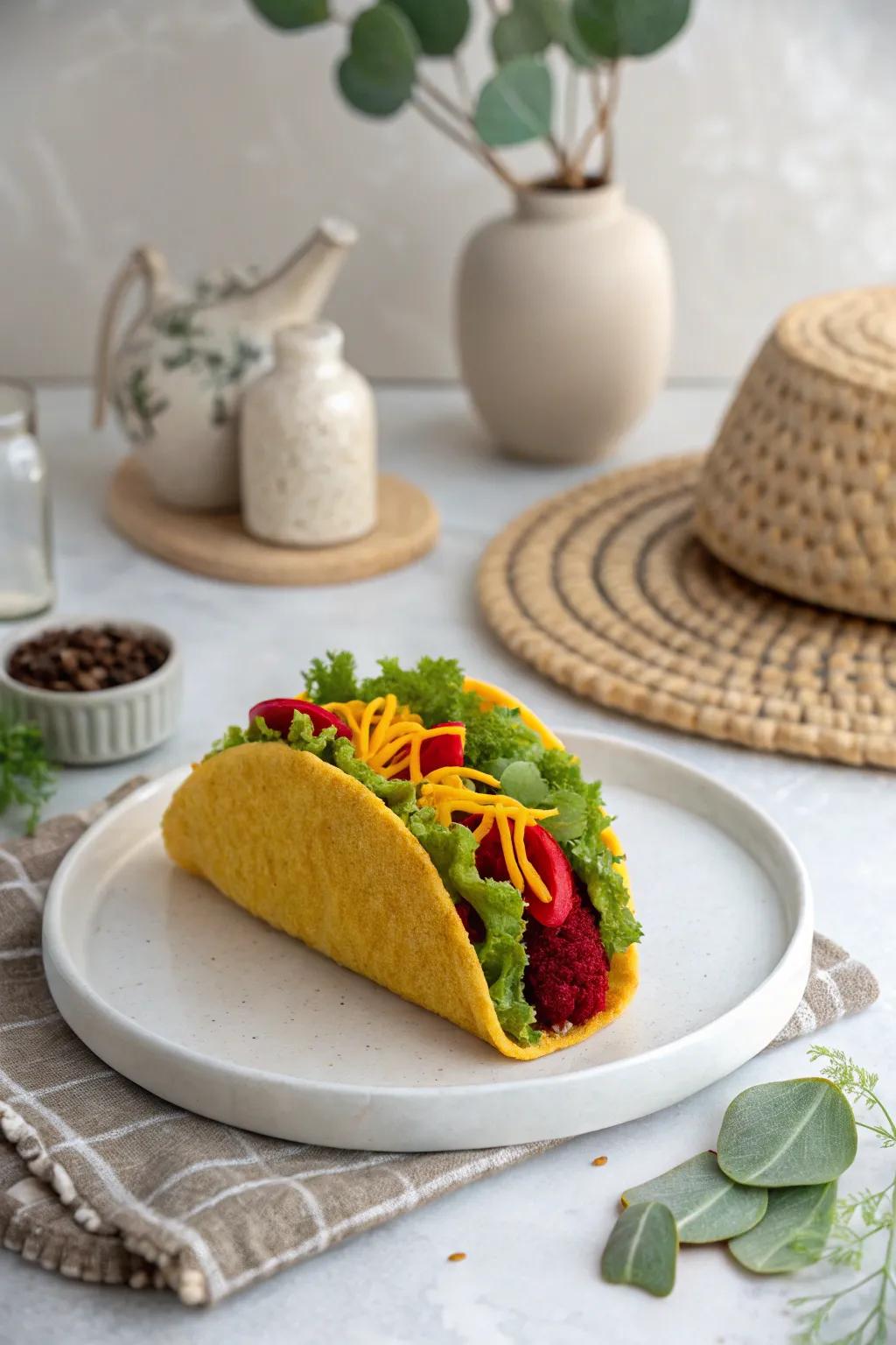 Fashion your personal playful fiesta employing these charming felt tacos, flawless intended for incorporating a trace of whimsicality onto your compilation!