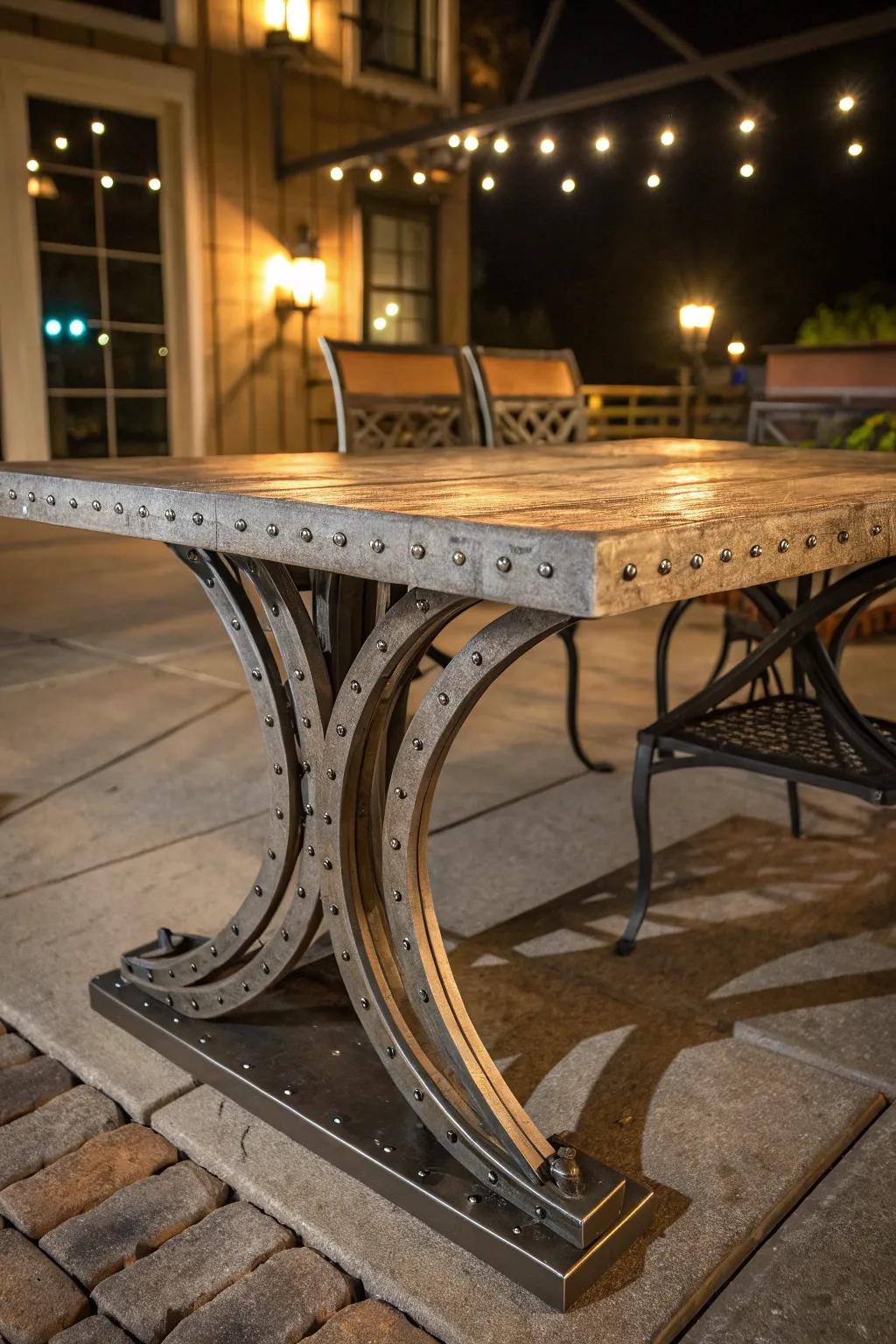 Craft Your Summer Nights: A Perfect Blend of Metalwork and Wood.