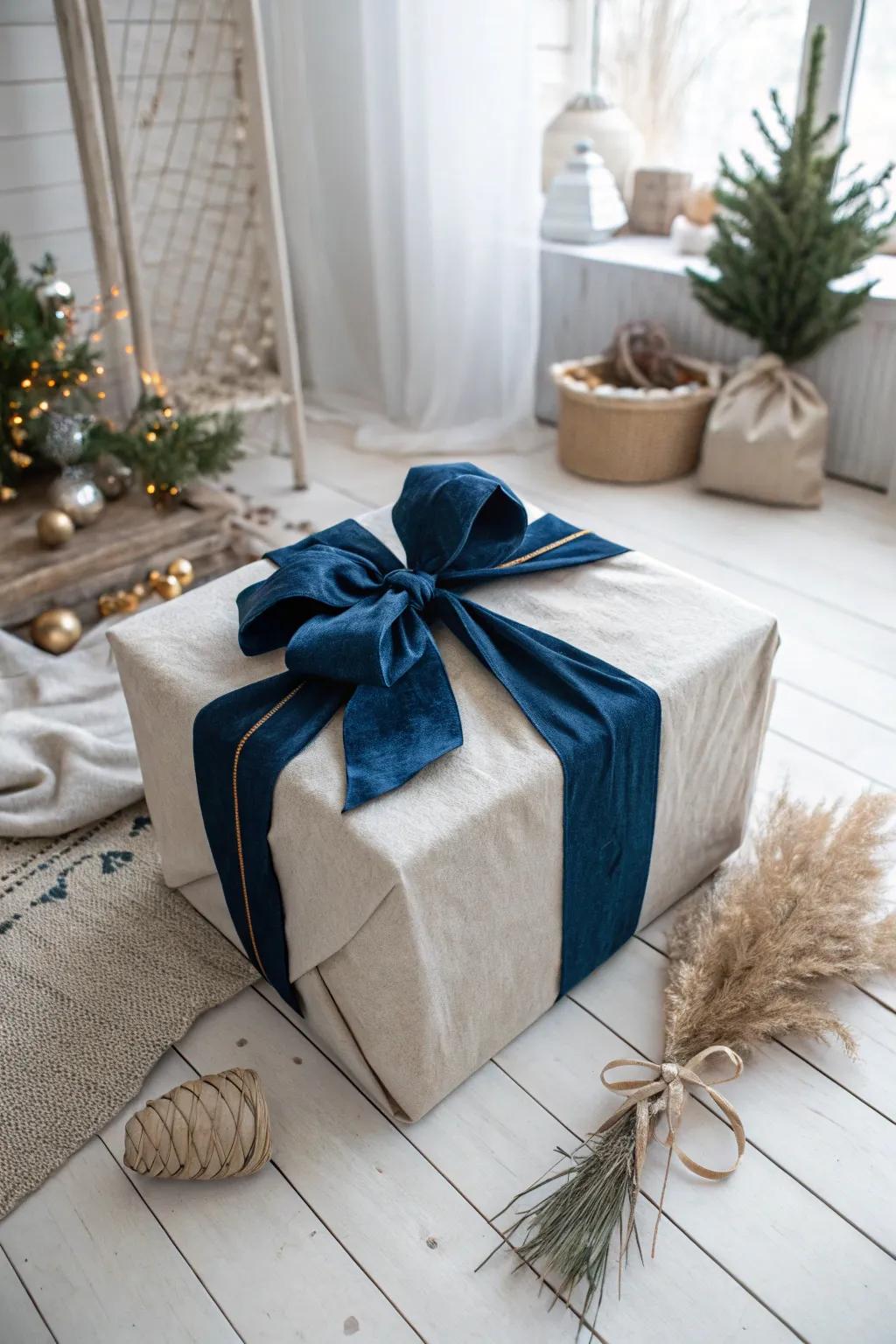 Elevate your gift-giving game with an oversized ribbon—a perfect blend of simplicity and elegance!
