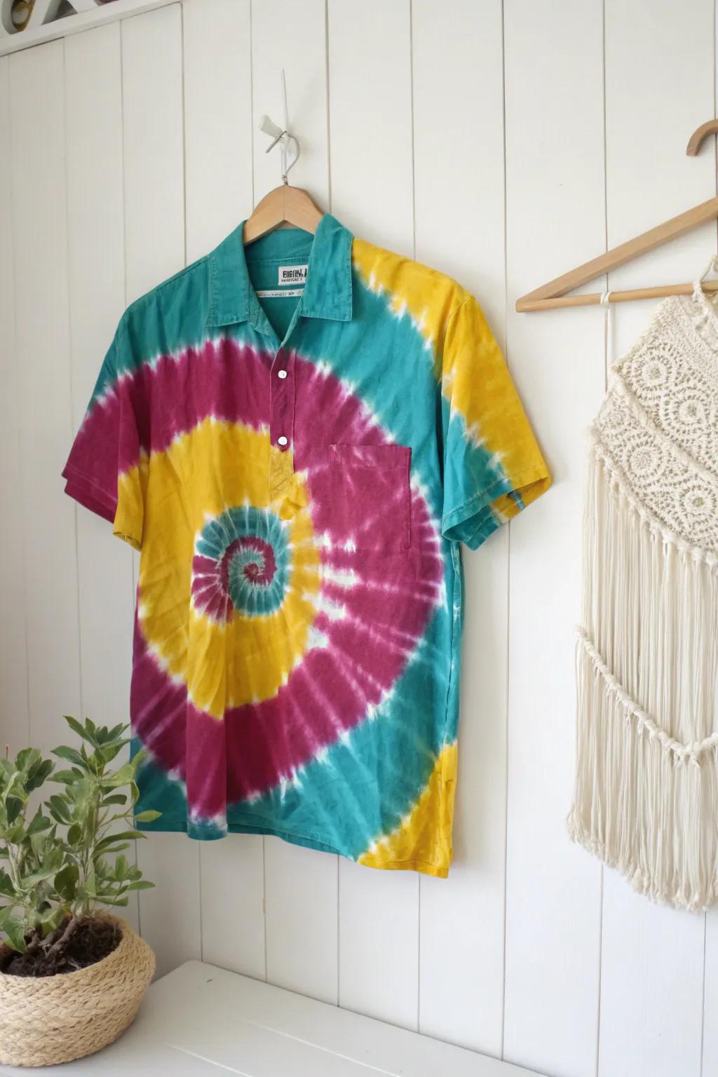 Embrace the joy of vibrant colors and unique patterns with tie-dye shirts for your next girls' trip!