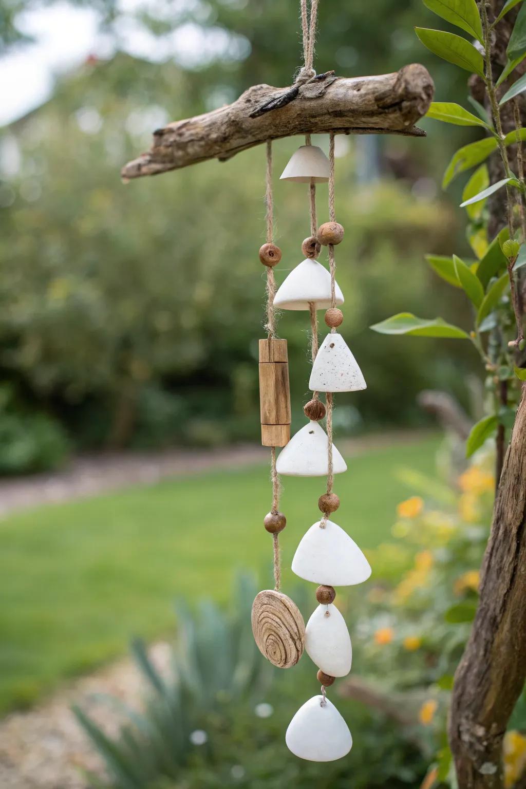 Capture the essence of seaside escapades through this nature-inspired harmonic device, a flawless combination of simplicity and inherent beauty for your garden.