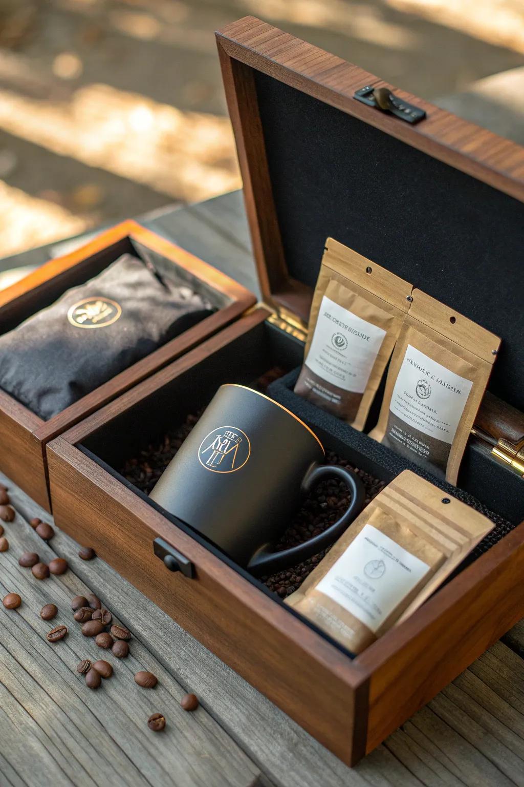 Start the day in style: The perfect groomsmen gift for coffee enthusiasts.