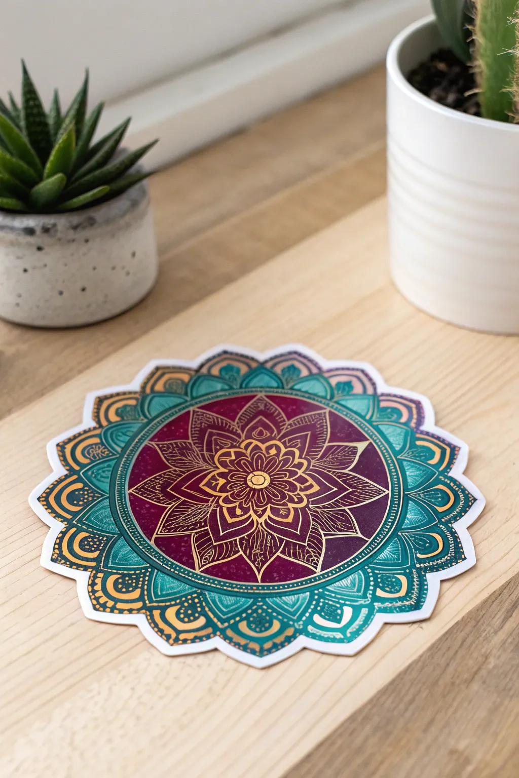 Turn your space with the spiritual beauty of iridescent mandalas. Ideal for crafting a serene sanctuary.