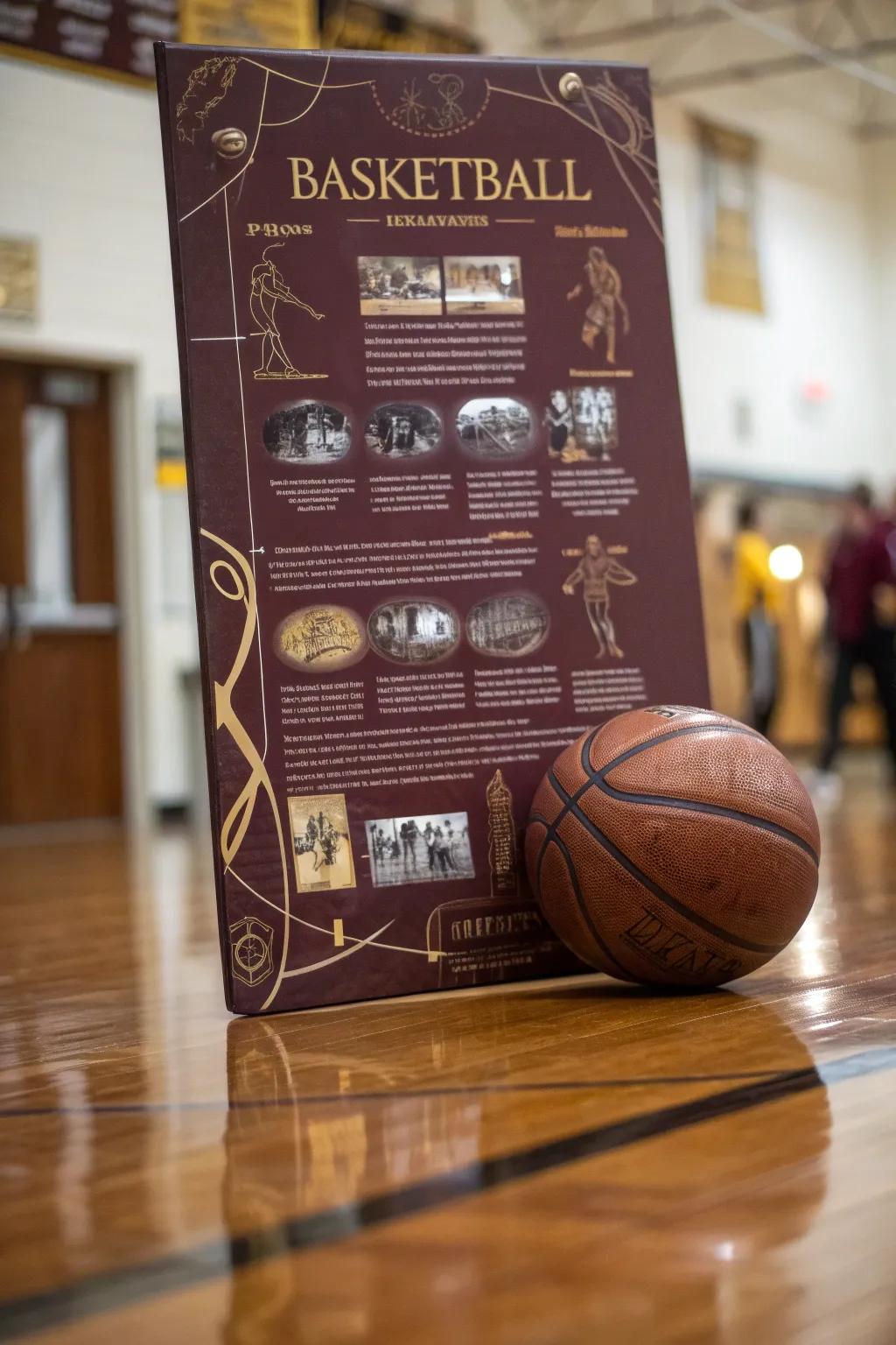 Celebrate the adventure with a handcrafted chronology of basketball triumphs. Allow the antiquity to inspire future victories.