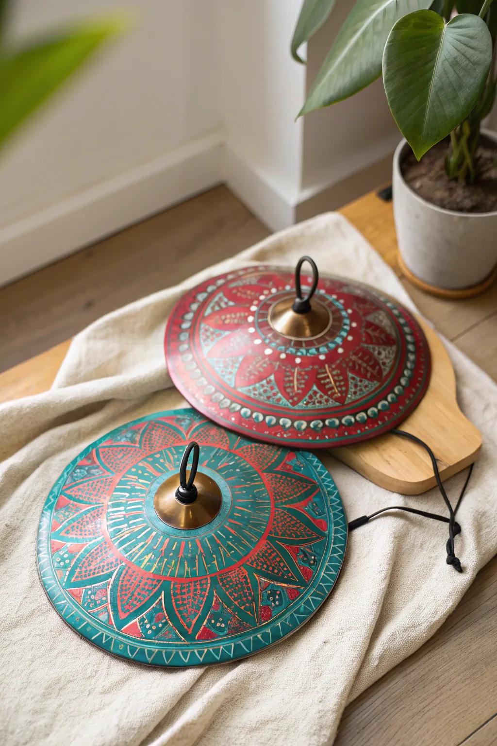 Transform routine articles into musical masterpieces via these chic DIY resonating discs!