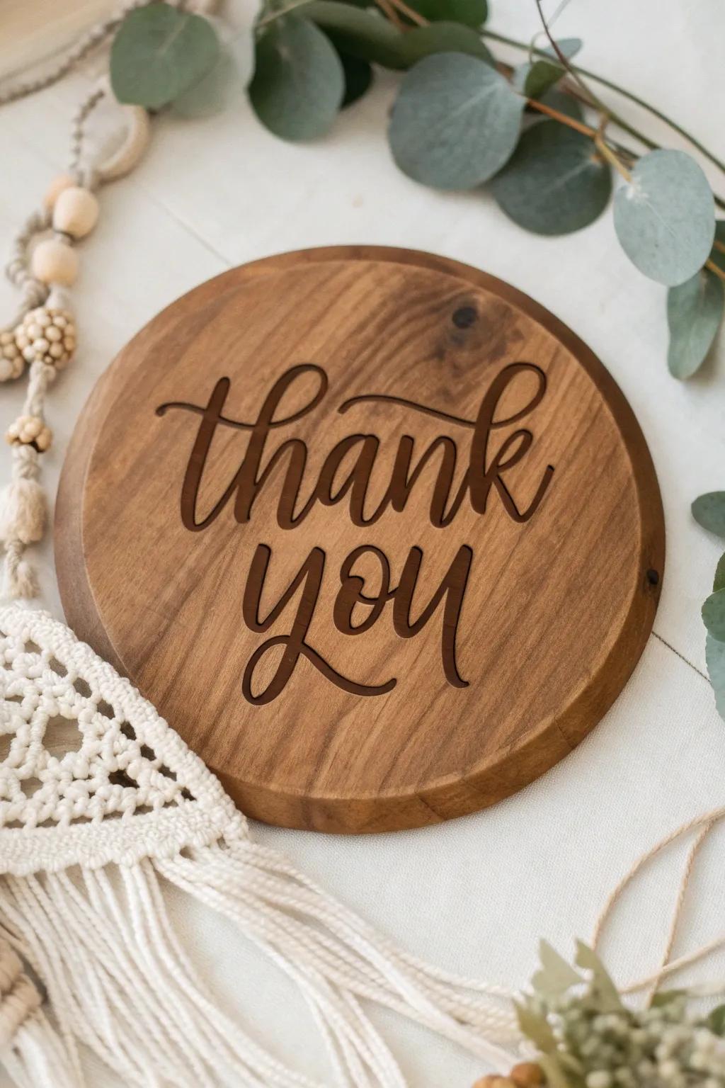 An uncomplicated yet profound expression of gratitude, exquisitely fashioned for those who serve.