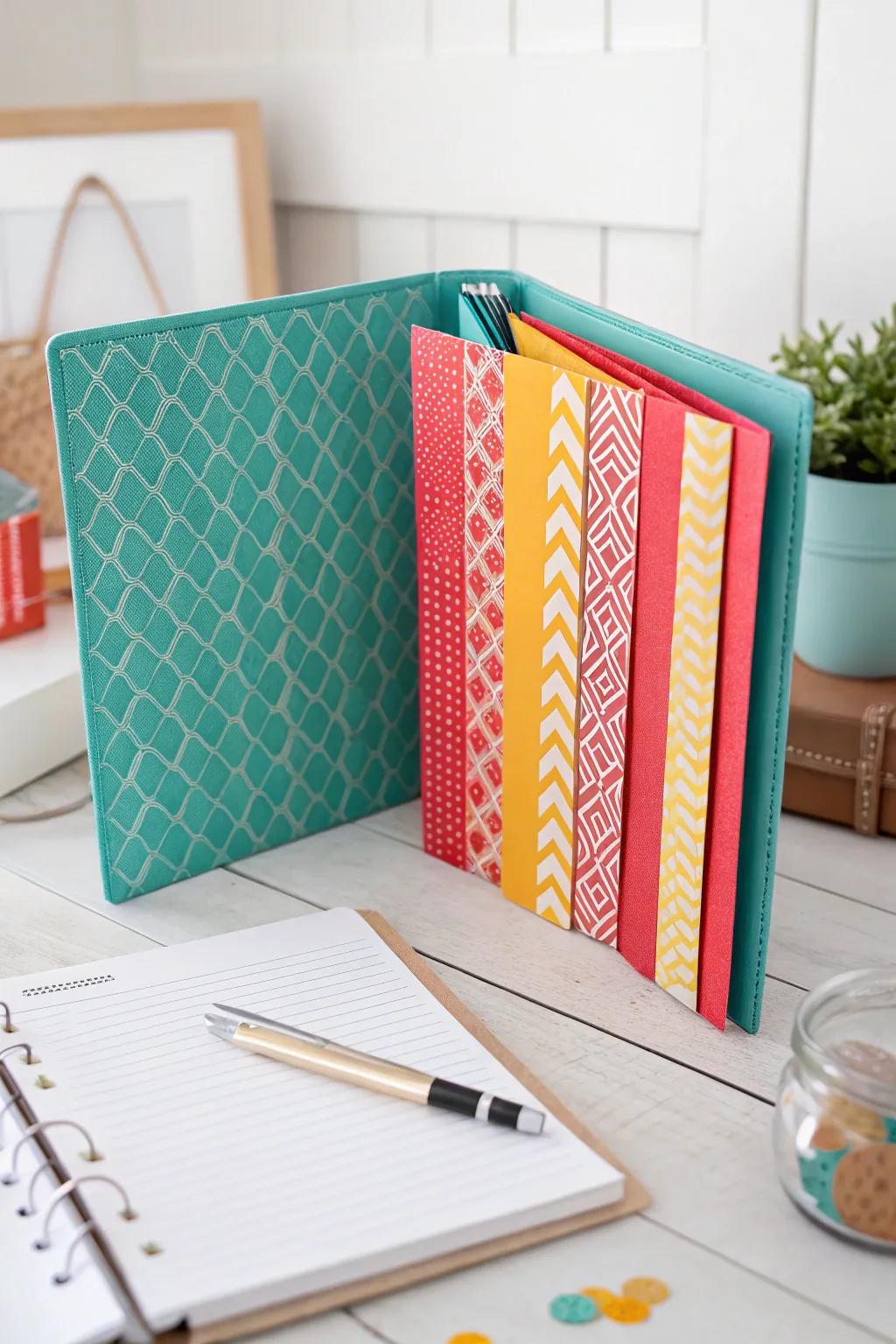 Elevate your organization with custom dividers – where simplicity meets vibrant craftsmanship. #MinimalistBoho #OrganizationInspiration