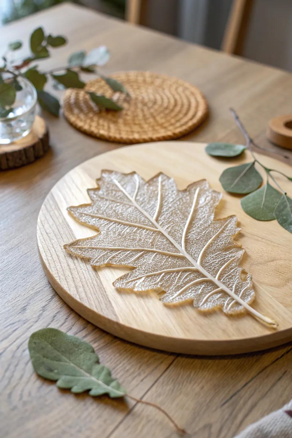 Seize nature's elegance with heated adhesive leaf imprints—impeccable for infusing a singular accent into your crafts.