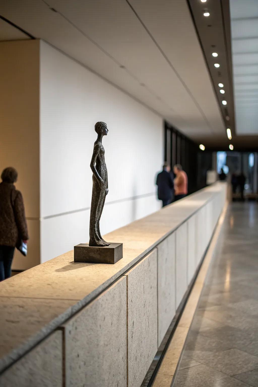 Highlight your artistic flair with a bold sculpture.