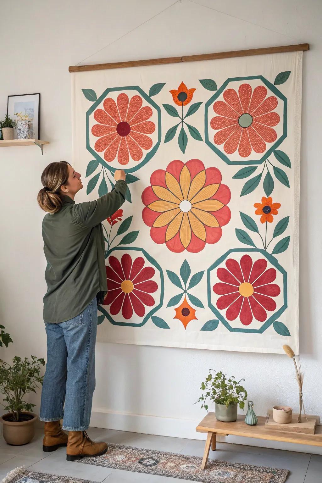 Redesign your space with the mesmerizing splendor of spinning tessellations - where art merges with simplicity.