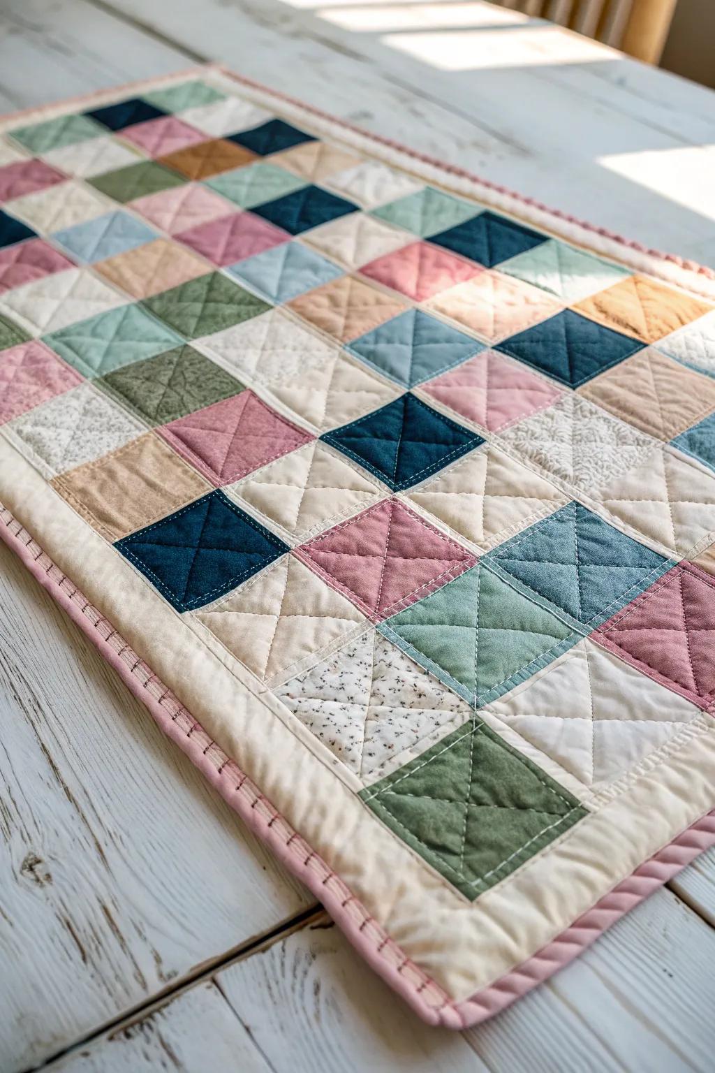 Transform your quilt with endearing textile bit sashing for an attribute of bohemian refinement.