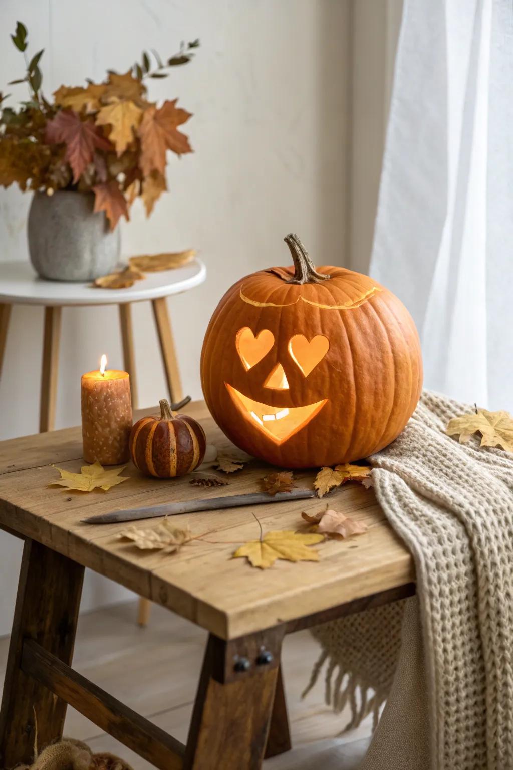 Illuminate your autumn with a genuine smile that warms the heart and home. 🍂✨