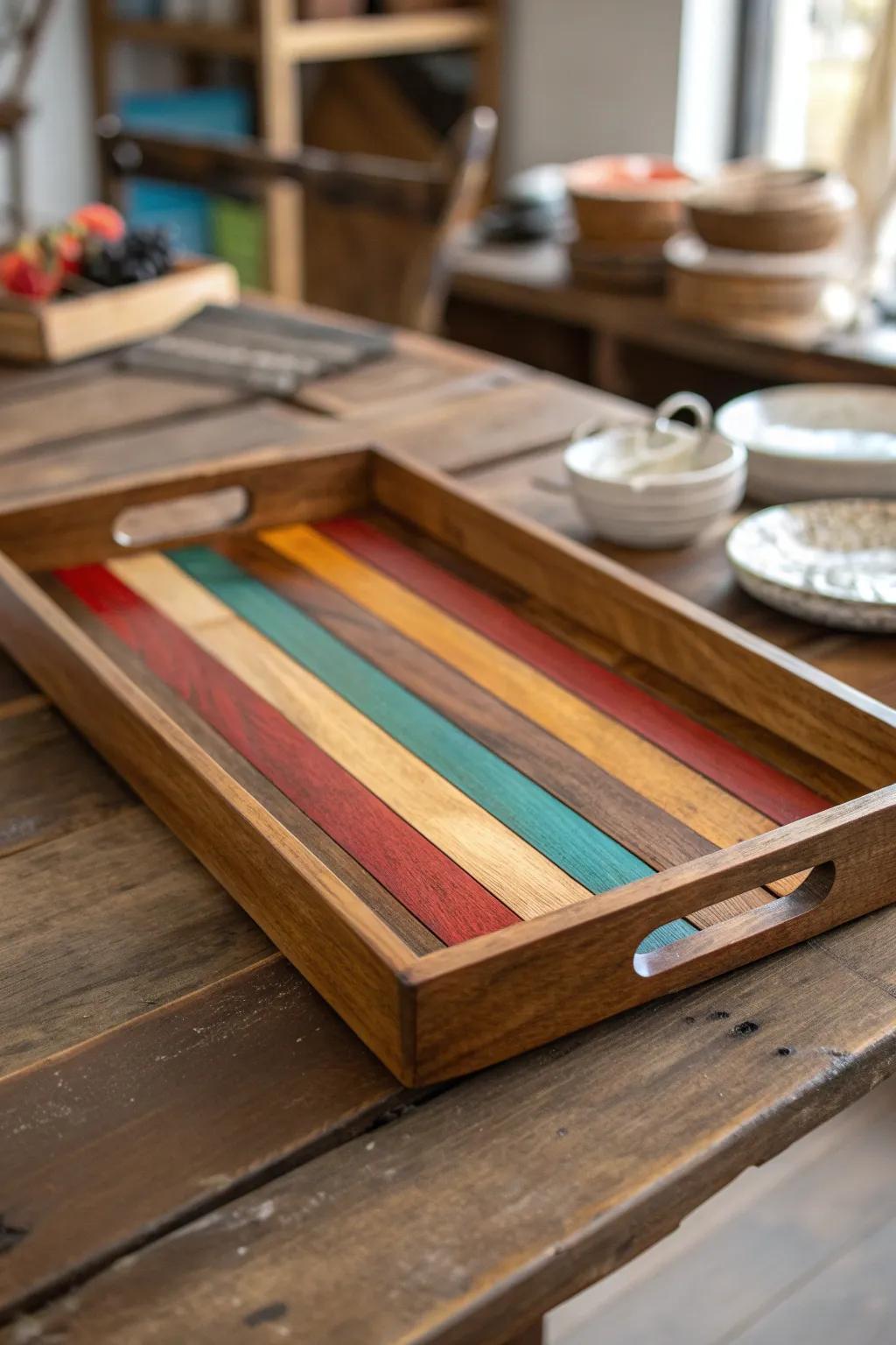 Elevate your kitchen aesthetic via this handcrafted serving platter, a perfect fusion of utility and artistry.