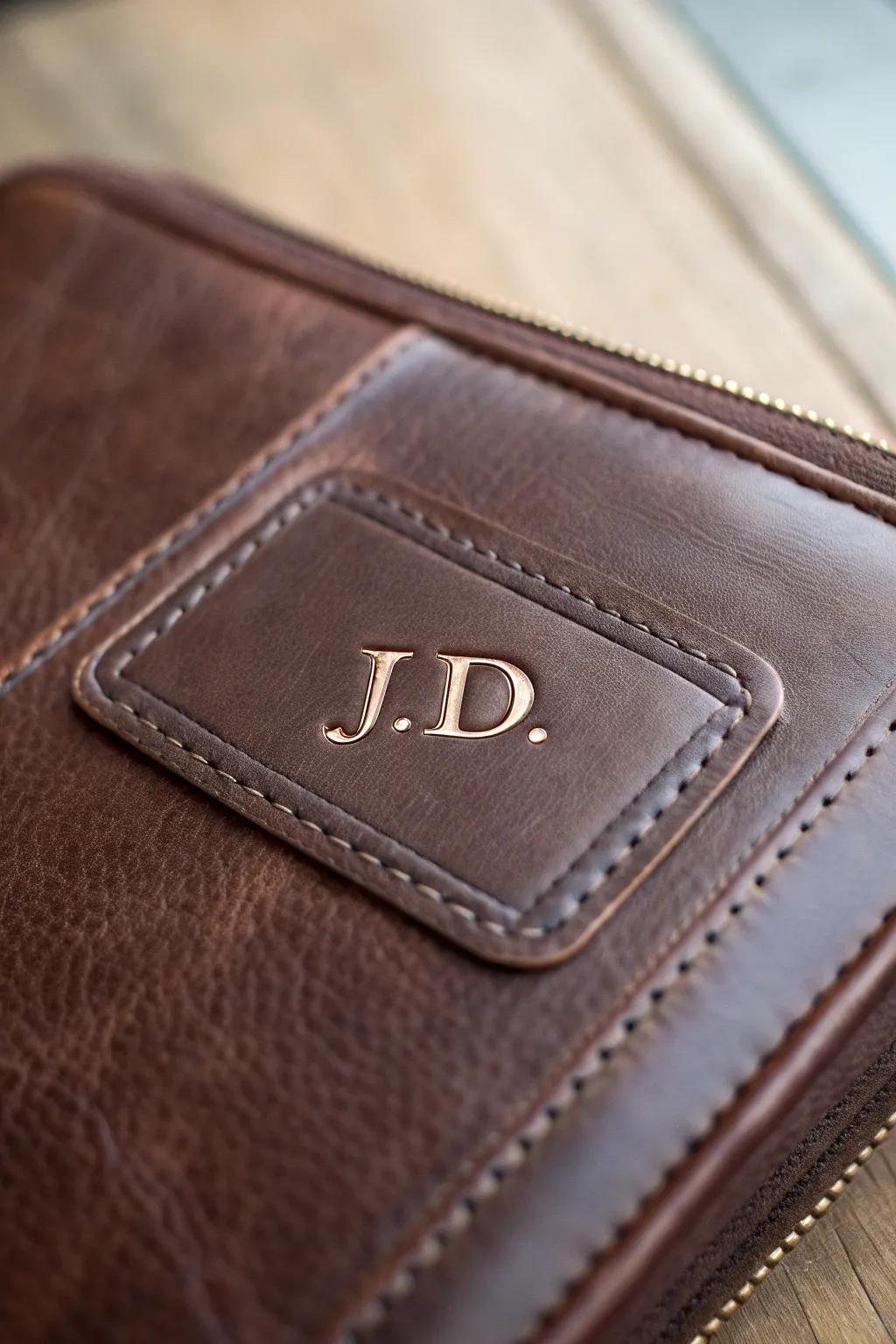 Elevate your digital presence through personalized leather opulence.