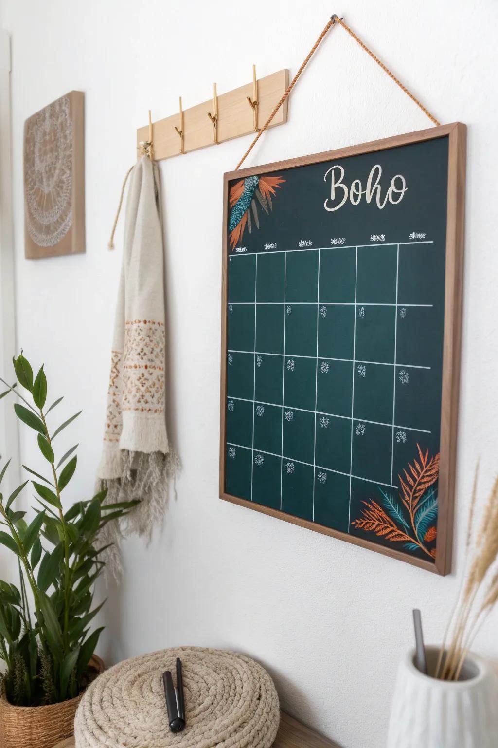 Commence your month with a hint of inspiration and elegance. Embrace simplicity and positivity with this exquisitely crafted slate scheduler.
