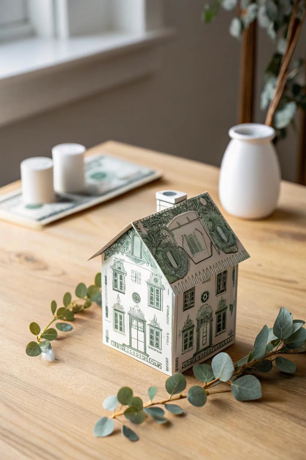 Artful Charm: A Dainty Dollar House for a Warm Welcome