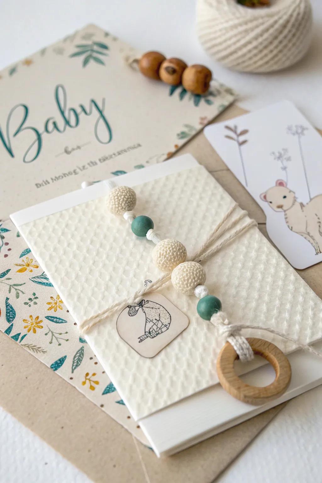 Discover the playfulness in simplicity with our interactive pull tab baby cards.