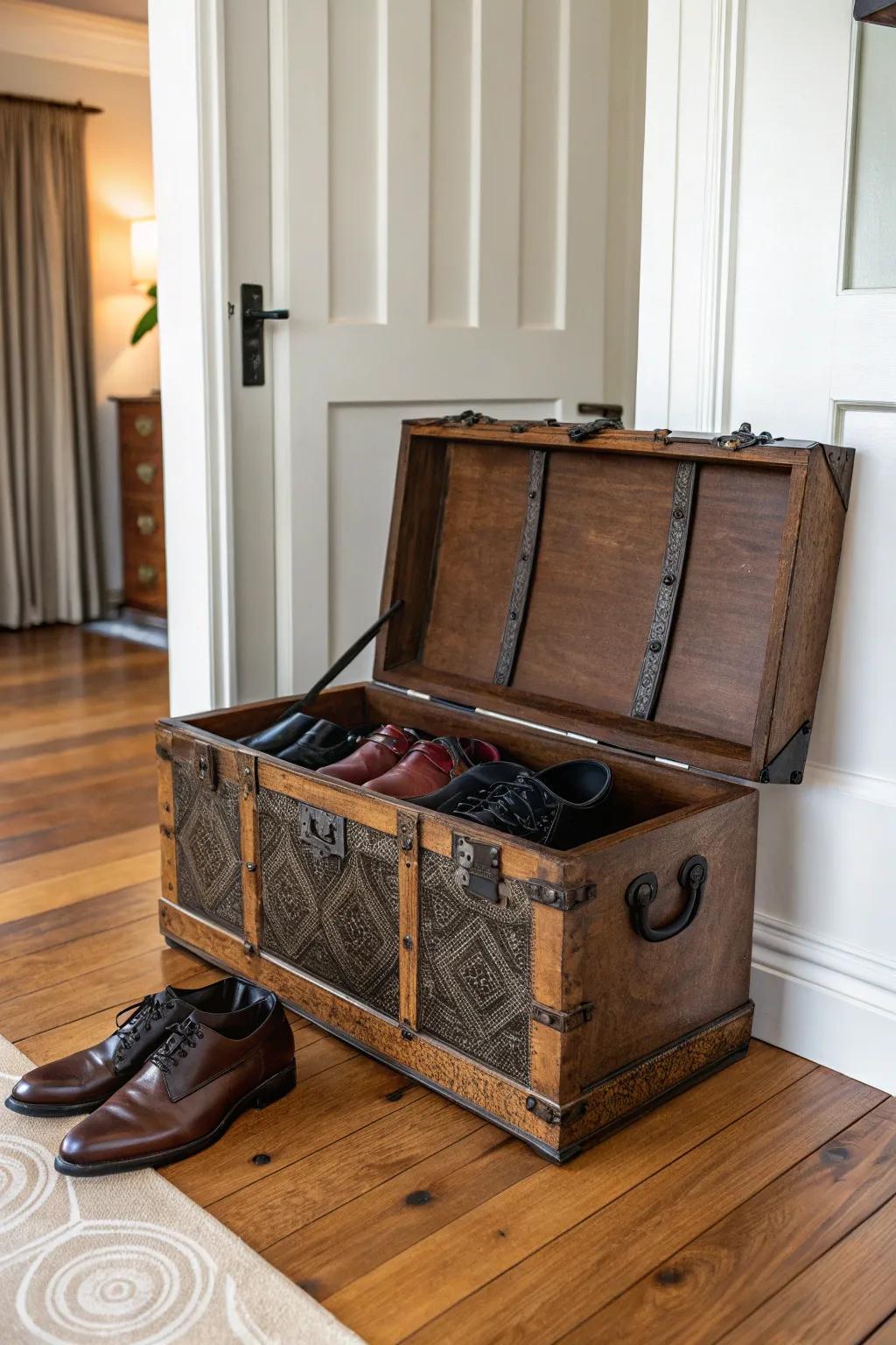 Step up your style with a timeless shoe storage solution.