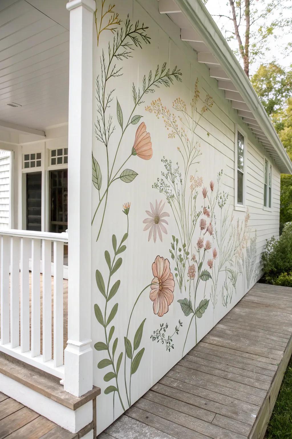 Elevate your porch with a nature-inspired artwork that adds a hint of minimalist elegance and boho charm.