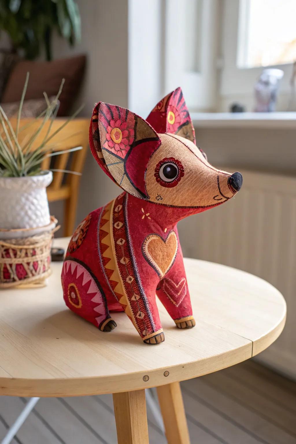 Fashioning affection through heart-shaped marionettes: A delightful Valentine's creation for small hands!