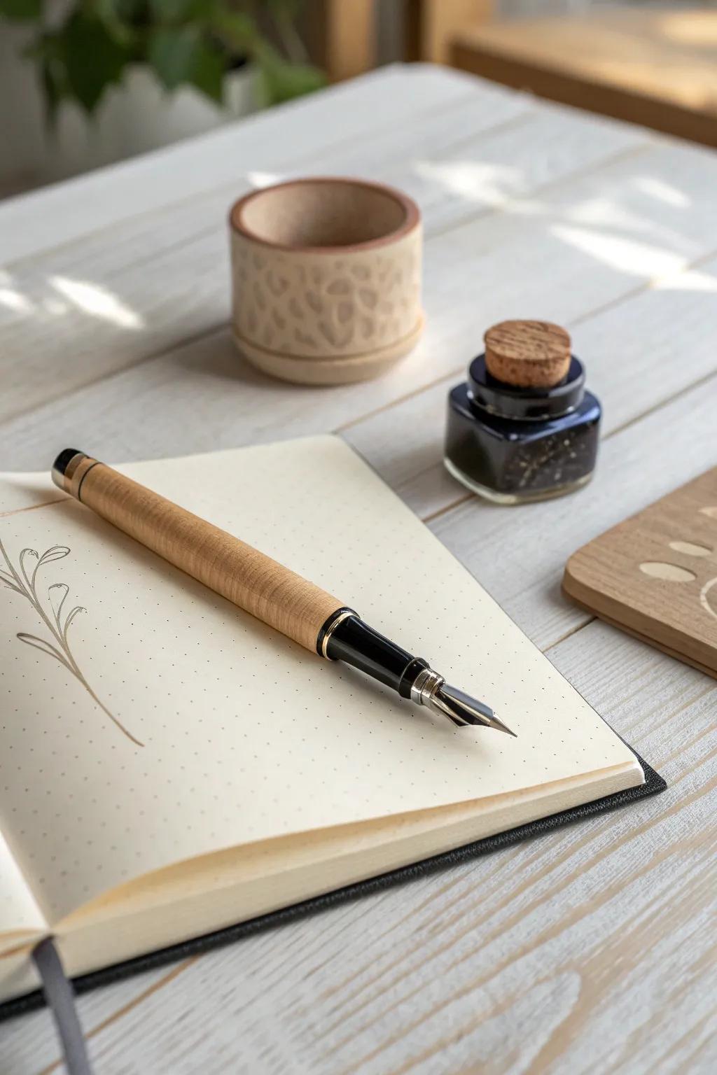 Transform rainy days into a journey of refinement through the artistry of ornamental writing. ✍️✨ #ScandinavianSimplicity #BohoBeauty