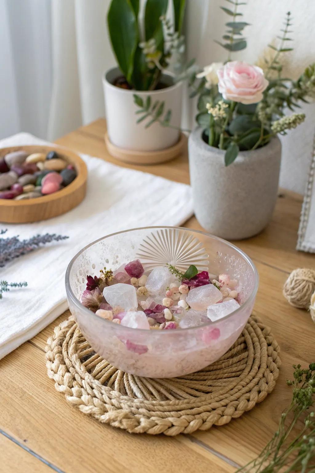 Elegance through Lucidity: A Resin Bowl Captivating Attention