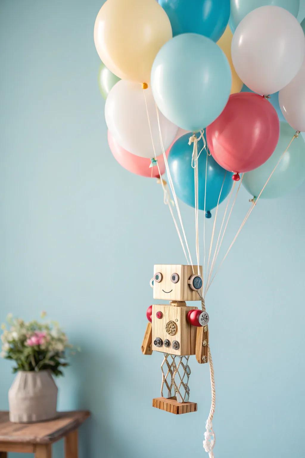 Whimsical Soaring Automatons: A Dance of Creativity and Color in the Breeze.