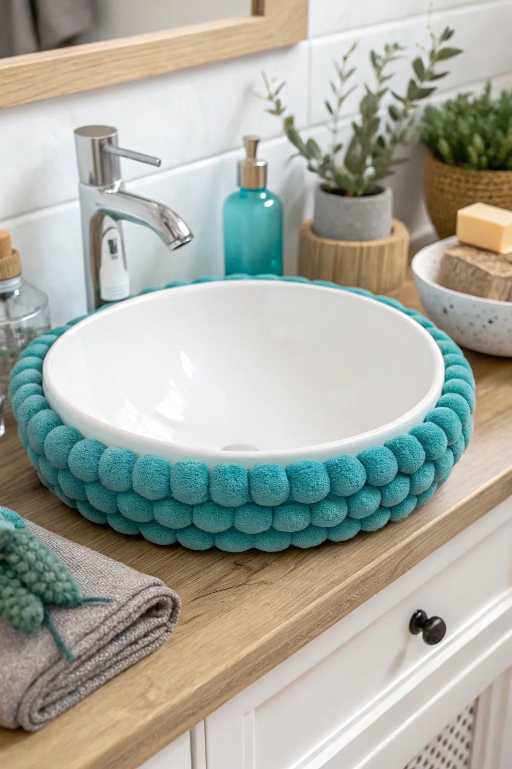 Infuse a touch of style and practicality into your bathroom with these chic foam borders!