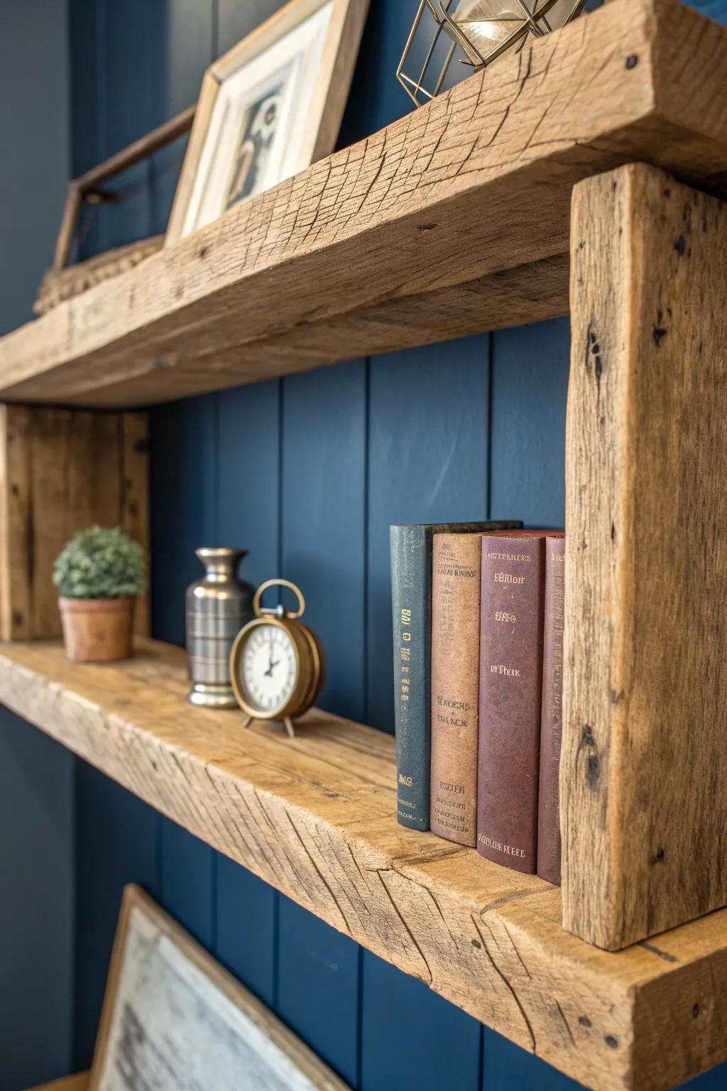 Enhance your space with the enduring charm of salvaged timber platforms.
