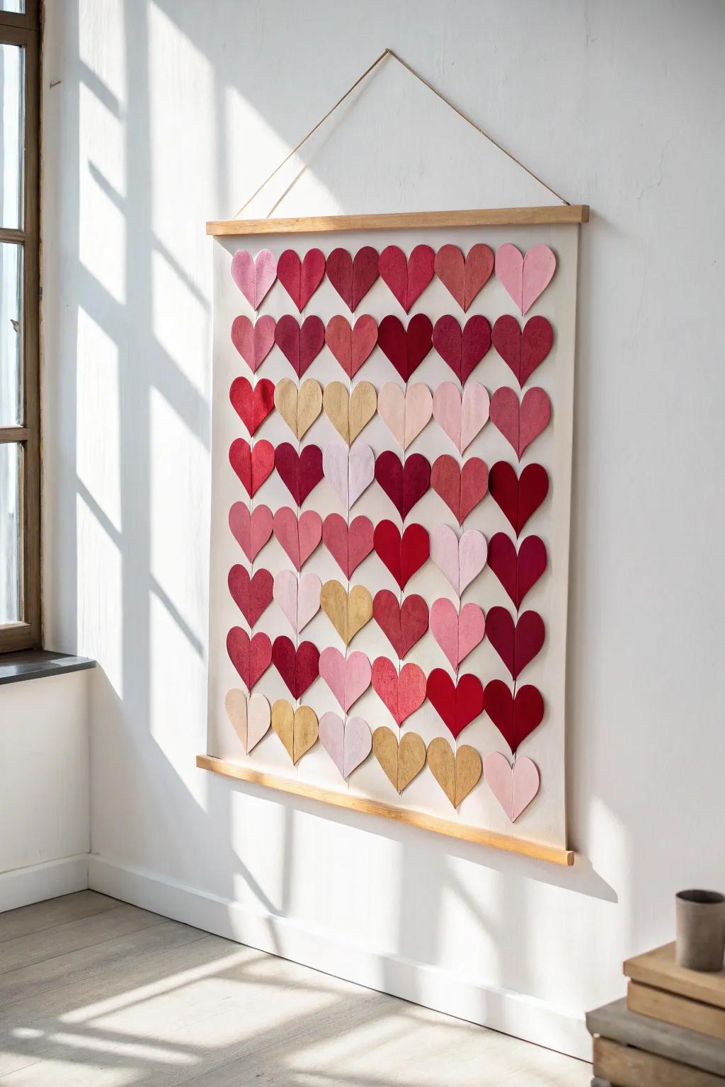 Add a touch of romance to your space with this stunning love-themed wall art, perfect for a minimalist and boho-inspired home.