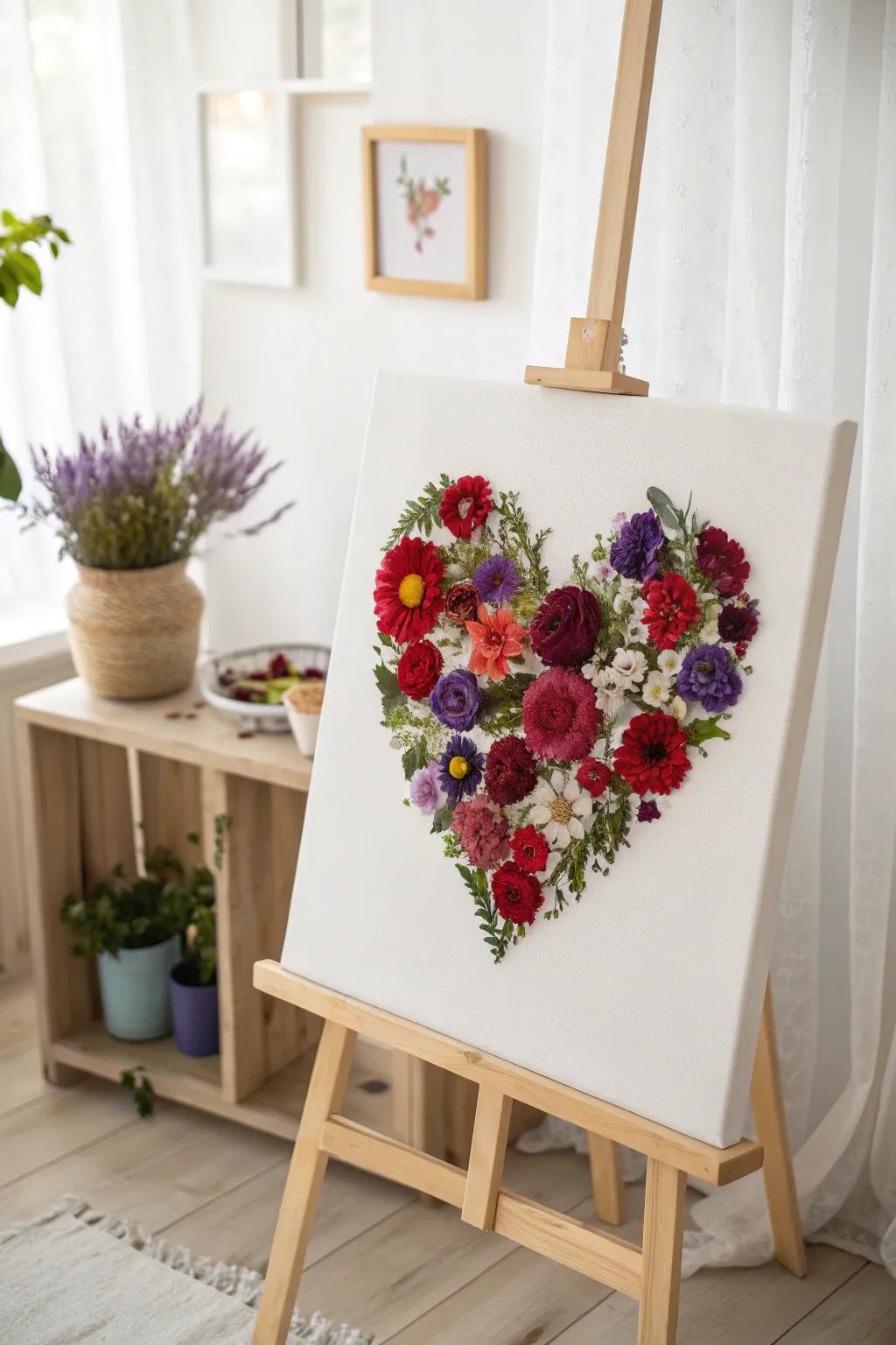 Bring a hint of eternal spring into your dwelling with a stunning Botanical Heart Cloth, where art and nature beautifully intertwine.