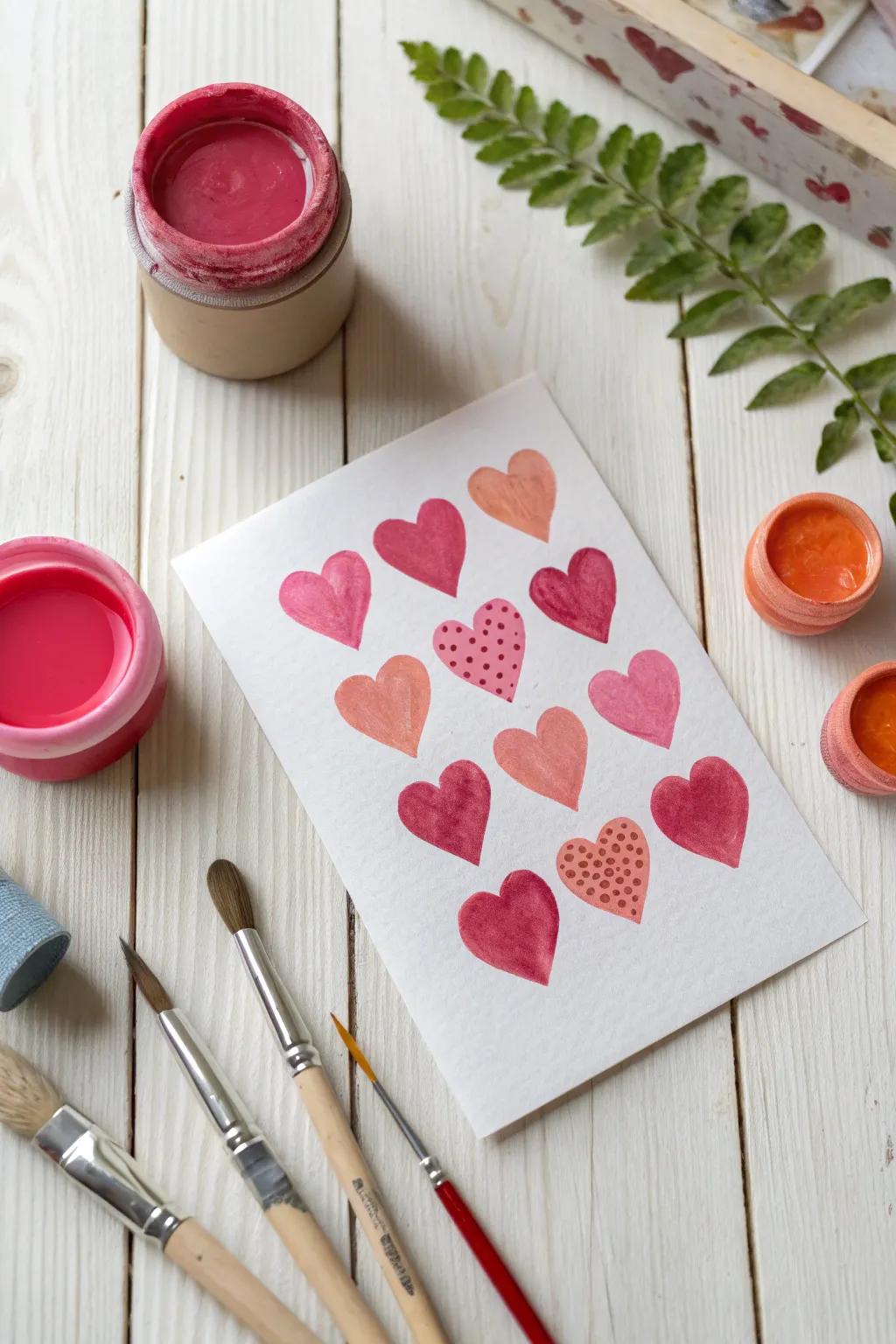 Unveil the magic of creativity with your toddler this Valentine's Day! #PaintResistHeartArt