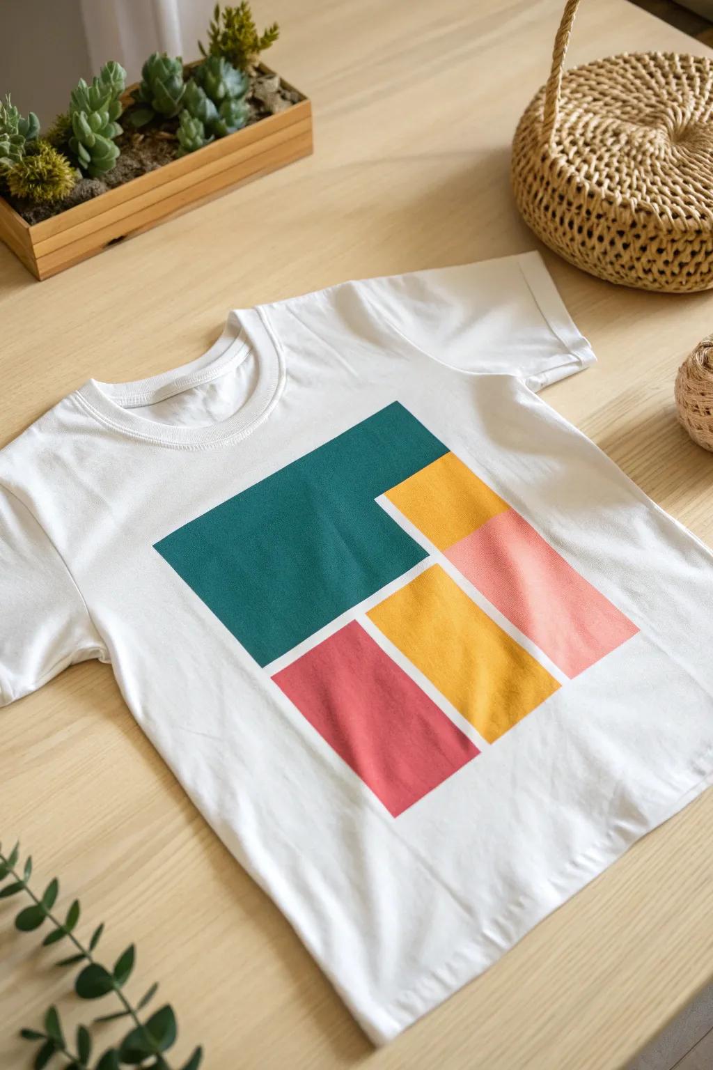 Improve your closet with strong, color-blocked film designs that make a statement.