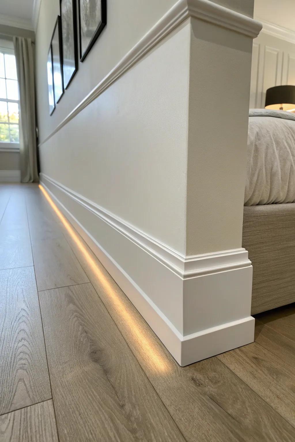 Master the art of subtlety: Unseen skirtings for a seamless, spacious visual.
