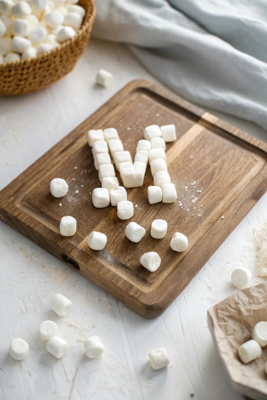 Saccharine Simplicity: Crafting the Impeccable 'M' with Confectionery Sorcery!