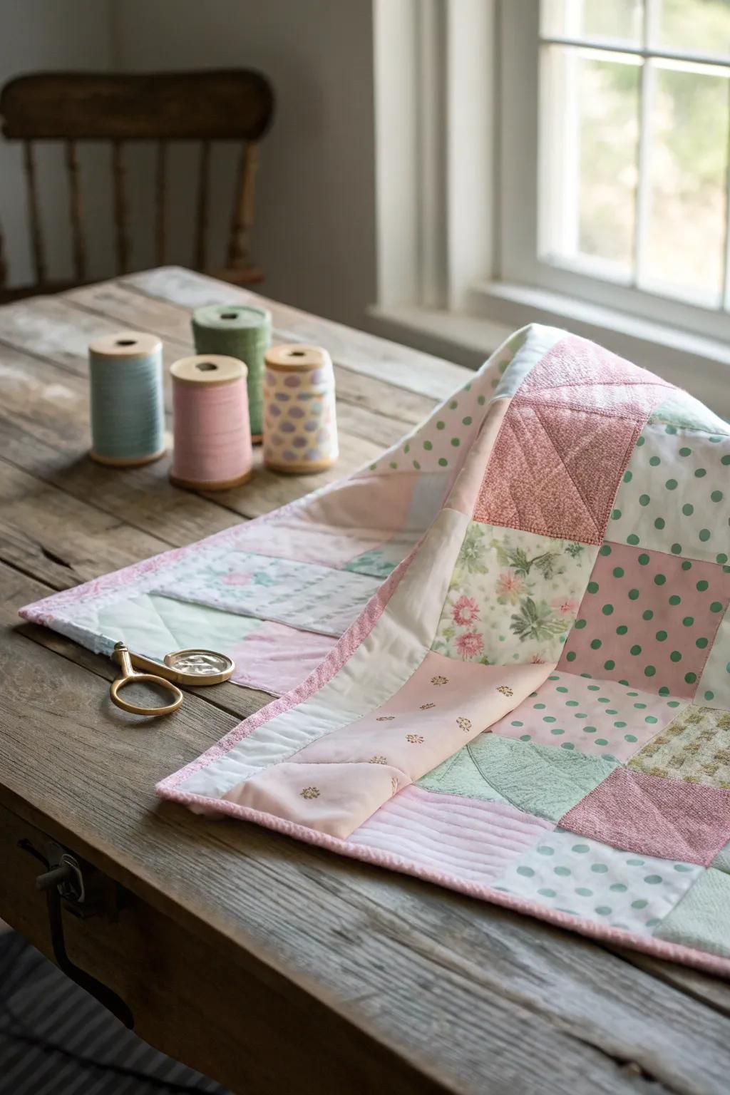 Fashion a cherished memory through the Infant's Inaugural Quilt: A tapestry woven with affection and ingenuity.