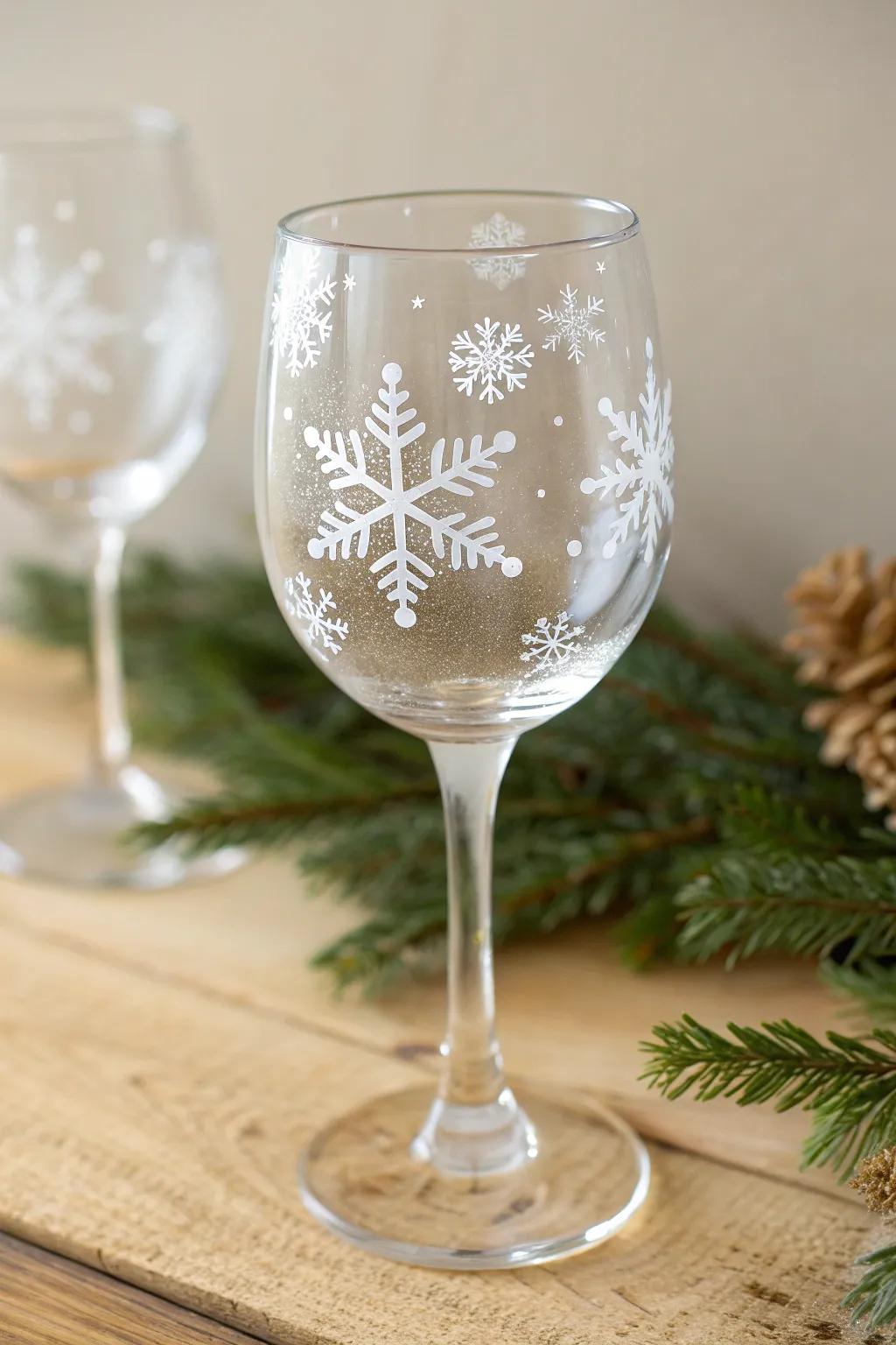 Transform your glassware into winter marvels with these enchanting crystal patterns.
