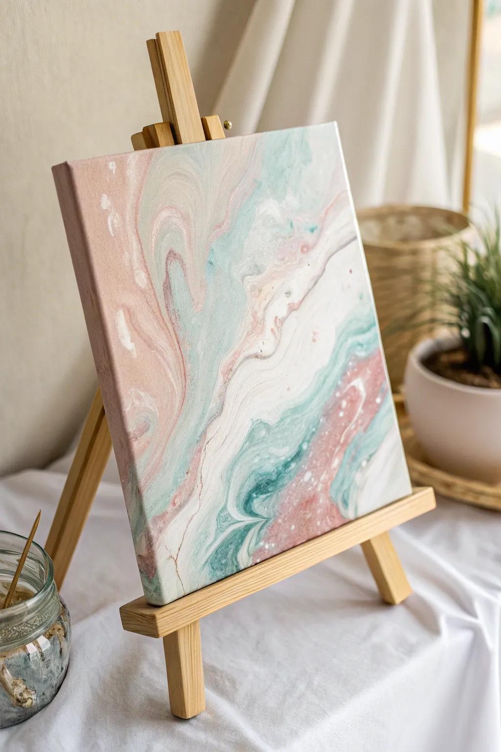 Unleash creativity with the soothing swirls of unrestrained flow painting—perfect for young artists!
