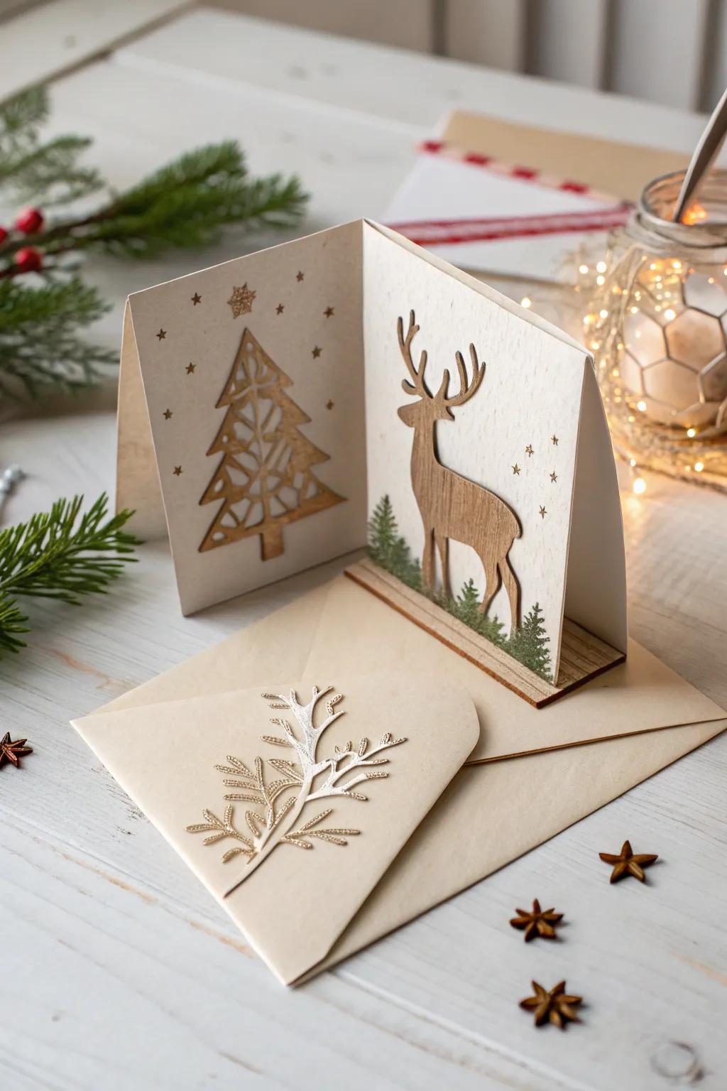 Animate festive jubilation through a delightful animated reindeer card!