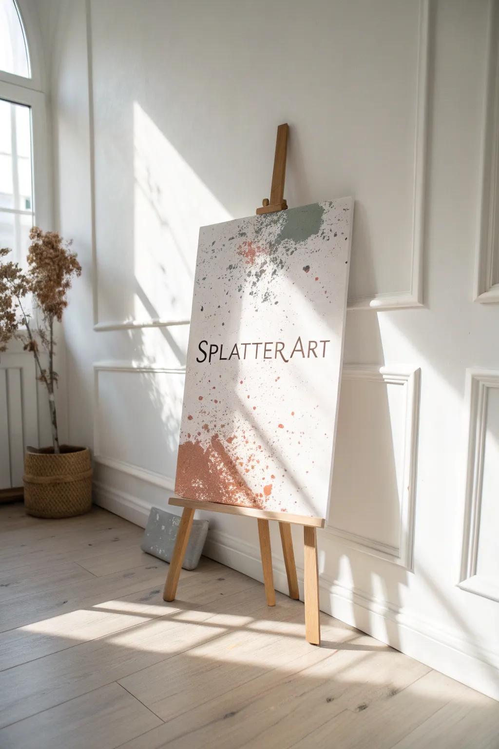 Unleash your ingenuity through abstract spray art—where your name transforms into a masterpiece.