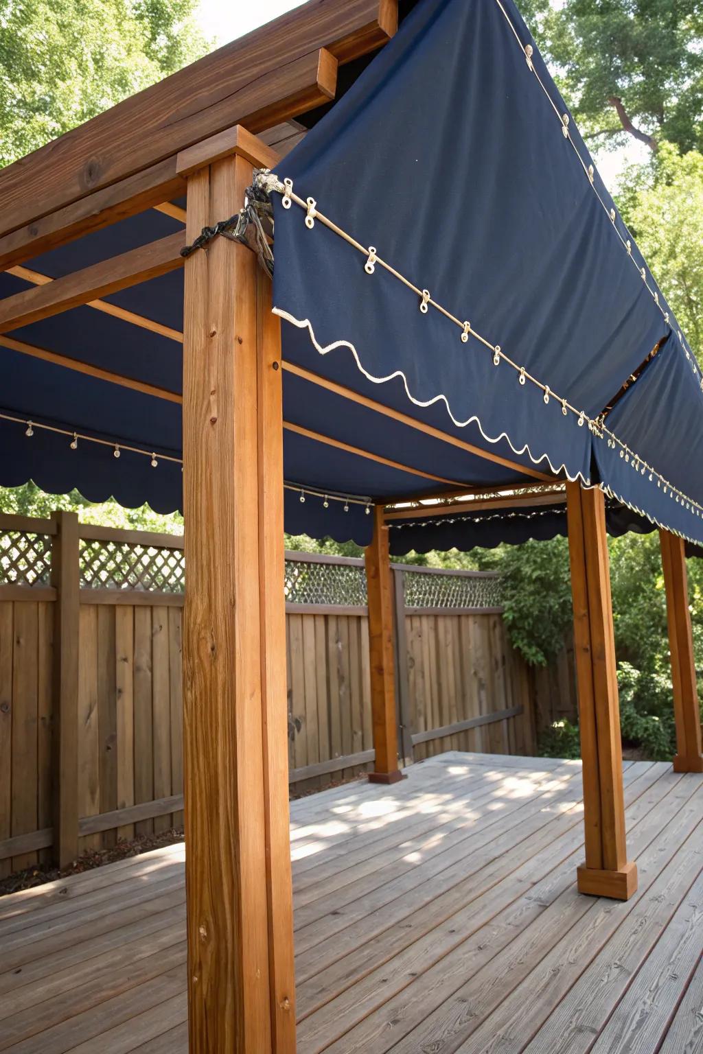 Elevate your outdoor space with a stylish DIY canopy, where practicality merges with artistry.